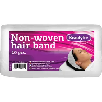 Čelenka Beautyfor jednorázová kosmetická čelenka z netkané textilie (10 ks)