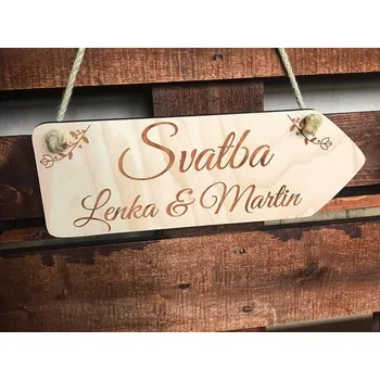 Svatební dekorace Svatební orientační cedule