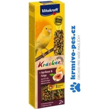 Pro ptáka Vitakraft Bird Kräcker kanár Meruňka+Fík tyč 2ks