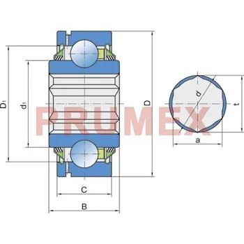 FKL G 207 KPP3 AH16 upínací ložisko