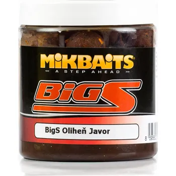 Nástraha Mikbaits Boilie Bigs 24 mm/250 ml oliheň/javor