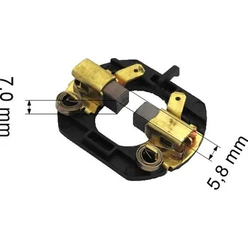 240 uhlíkové kartáče 5,8 x 7,0 mm včetně držáku