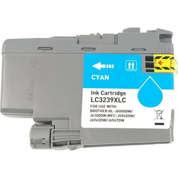 Počítačové příslušenství Inkoustová kazeta - BROTHER LC-3239XLC - cyan - kompatibilní