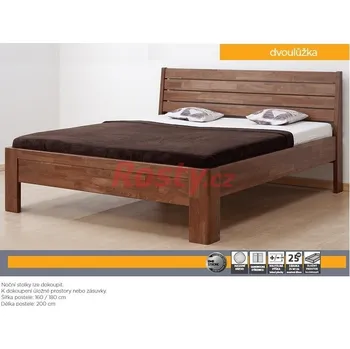 Postel BMB POSTEL Z MASIVU GLORIA XL DUB 120x200cm