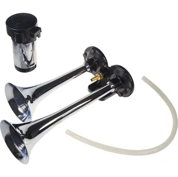 Houkačka 2-tónová fanfára 290/227mm, 12V s kompresorem