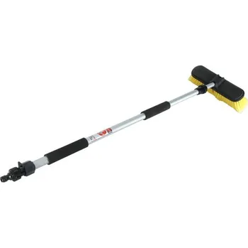 Metla s teleskopickou rukojetí s připojením přívodu vody