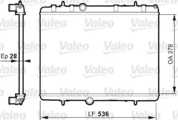 Chladič motoru Valeo 735608