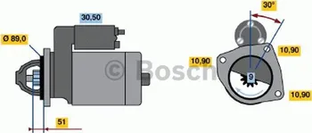 Startér Bosch 0 986 017 990