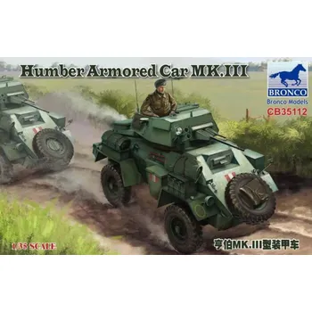 Plastikový model Bronco 1/35 Humber Armored Car MK.III
