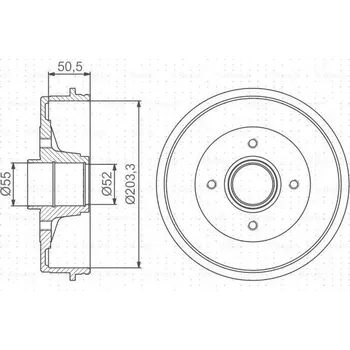 Brzdový buben Bosch 0 986 477 172