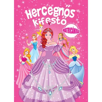 omalovánky Hercegnős kifestő Matricákkal
