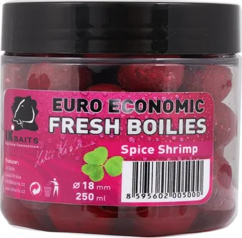 Boilies LK Baits Boilie Fresh Euro Economic 18 mm/250 ml Spice Shrimp
