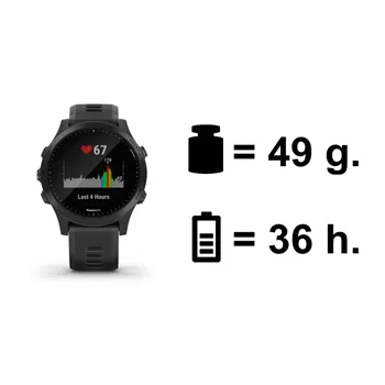 hmotnost a výdrž hodinek Garmin Forerunner 945