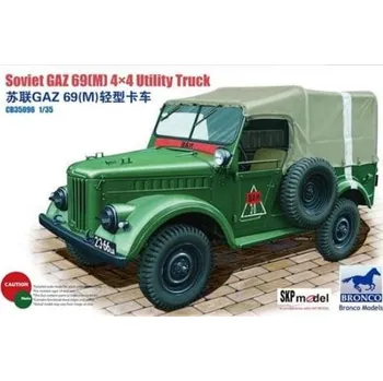 Plastikový model Bronco 1/35 Soviet GAZ 69(M) 4X4 Utility Truck