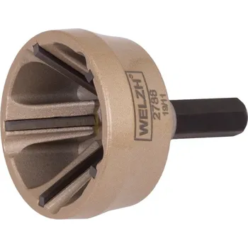Vrták Přípravek na stržení, broušení hran a odstraňování otřepů na kulatinu, závity, šrouby a matice 13-36 mm, Welzh (Welzh Werkzeug)