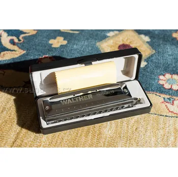 Foukací harmonika Foukací Harmonika Walther 12t C Dur Chromatická