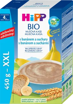 Dětská kaše HiPP Kaše na dobrou noc Bio 450 g banán/suchary
