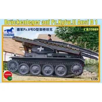 Plastikový model Bronco 1/35 Brückenleger auf Pz.Kpfw.II Ausf D 1