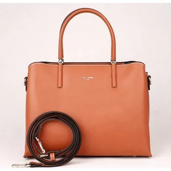 Kabelka Dámská tříoddílová kabelka do ruky David Jones CM5631 cihlově červená | KabelkyproVas.cz