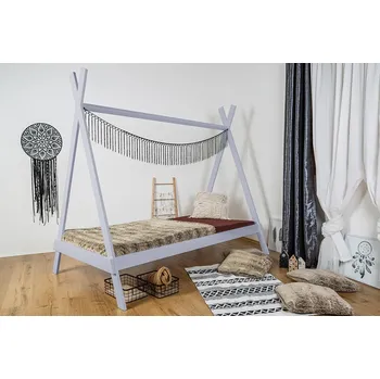 Dětská postel MAXIDO Dětská postel Teepee 180x80 Šedá (Český výrobek)
