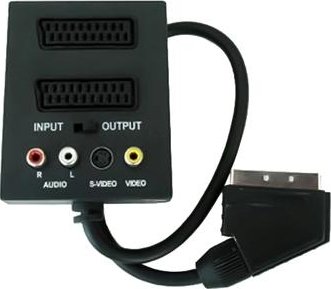 PremiumCord Adapter SCART/M-2xSCART+3xCINCH+Switch IN/OUT