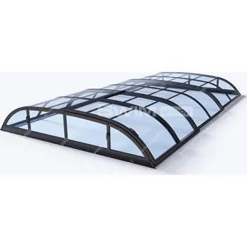 Swimeshop Zastřešení bazénu Dallas CLEAR A 6,4m x 4,07m x 0,82m BOX
