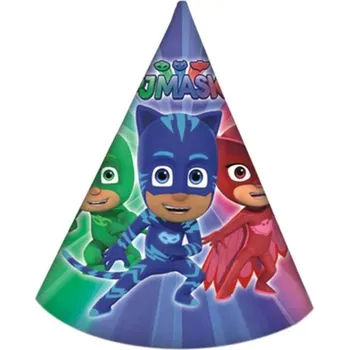 Party dekorace PJ Masks party čepičky 6 ks