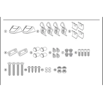 Zavazadlo na motocykl Givi OFMK montážní sada pro připevnění kufrů Monokey na nosiče P