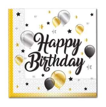 Papírový ubrousek MILESTONE ubrousky 20ks, vel. 33x33 cm