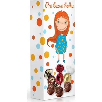 Bonboniéra Selllot, s.r.o., K Hájům 34, 155 00 Praha 5 - Vyrobeno v Itálii Čokoládové plněné pralinky - Pro bezva holku 84 g
