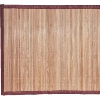Rohož bambusová s textilií 90x200 cm hnědá
