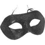 Smiffys Plesová škraboška černá třpytivá