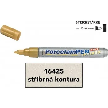 Kreul Fix na sklo a porcelán METALLIC fine STŘÍBRNÁ
