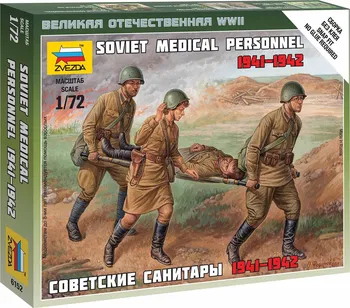 Plastikový model Zvezda Wargames (WWII) Soviet Medical Personnel 1941-42 1:72