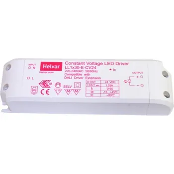 Transformátor Cariitti LED zdroj, LL1x30-E-CV24 IP20