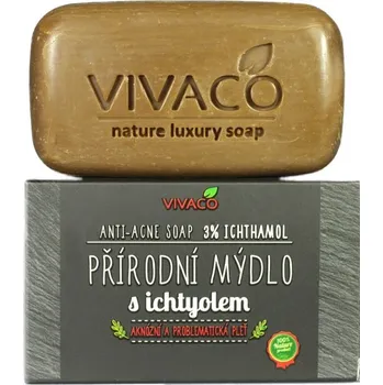 Mýdlo Vivaco Přírodní tuhé mýdlo s ichtyolem 100 g