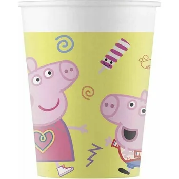 Party nádobí Peppa Pig kelímky 8 ks, 200 ml