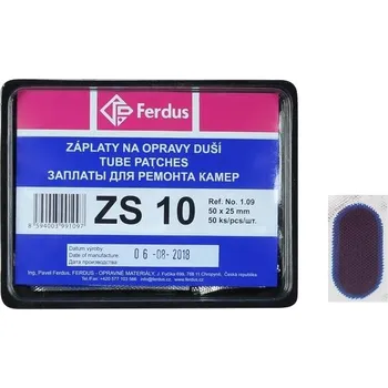 Duše na kolo OEM záplata ZS10 50x25 mm box 50 ks
