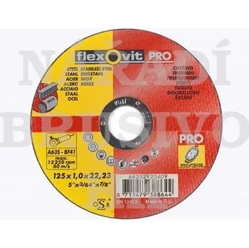 Řezný kotouč Flexovit Řezný kotouč 180x1,6x22,23 A46S MARCHANDISING PRO 8711479388682