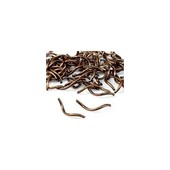 Trubička měděná Vlnka, 2x26 mm (10 ks)