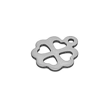 Přívěsek Přívěsek z nerezové oceli, 15x12x1 mm (2 ks)