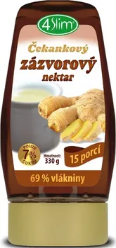 Sladidlo 4Slim Čekankový zázvorový nektar 330 g