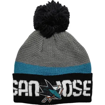 Čepice Kulich Reebok Center Ice Team POM Knit San Jose Sharks Velikost: UNI