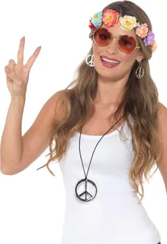 Karnevalový doplněk Smiffys Dámský hippie set doplňků