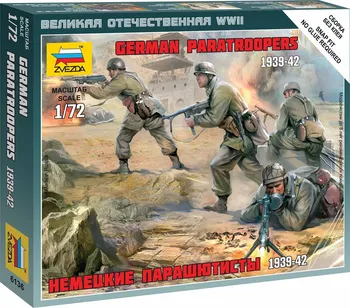 Plastikový model Zvezda Wargames (WWII) German Paratroops 1:72