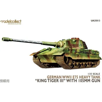 Plastikový model Modelcollect 1/35 German WWII E75 Heavy Tank "King Tiger III" with 105mm Gun