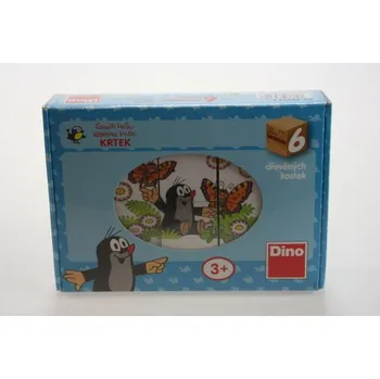 Dřevěná hračka Kubus 6k veselý Krtek
