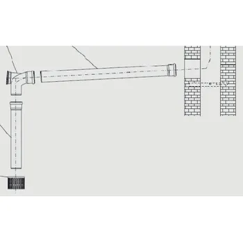 Kouřovod BUDERUS odkouření kondenzační 87094044 - stavební sada GN, pr. 80 mm