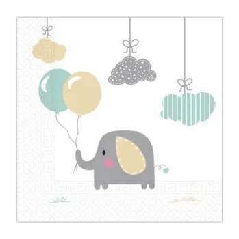 Papírový ubrousek Baby Sloník ubrousky 20 ks, 33 cm x 33 cm