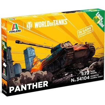 Plastikový model Italeri Easy to Build World of Tanks - Panther 1:72
